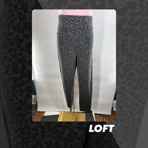 EUC Loft Leopard Print Leggings